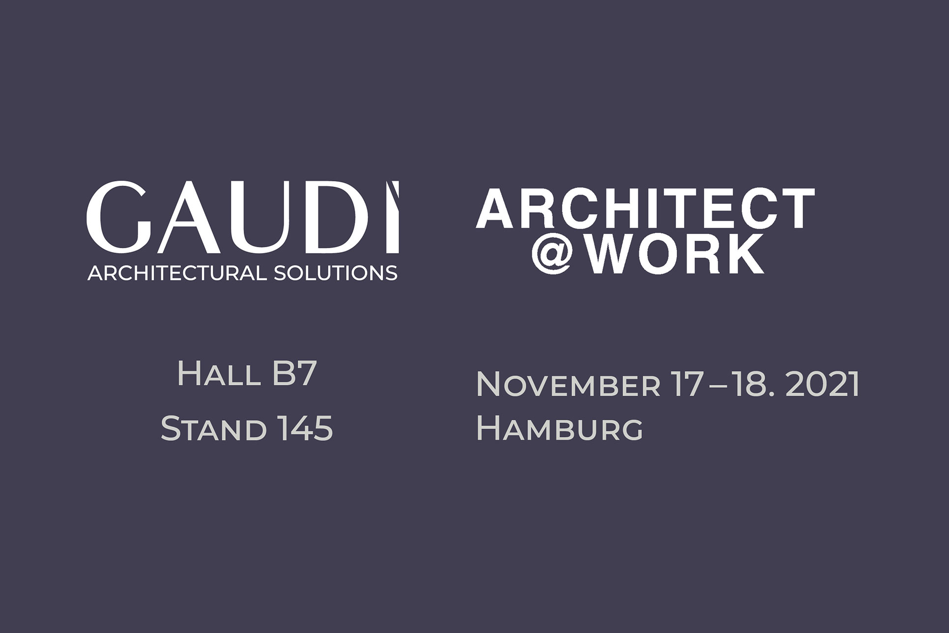 Gaudi brand at&nbsp;the&nbsp;ARCHITECT @&nbsp;WORK exhibition